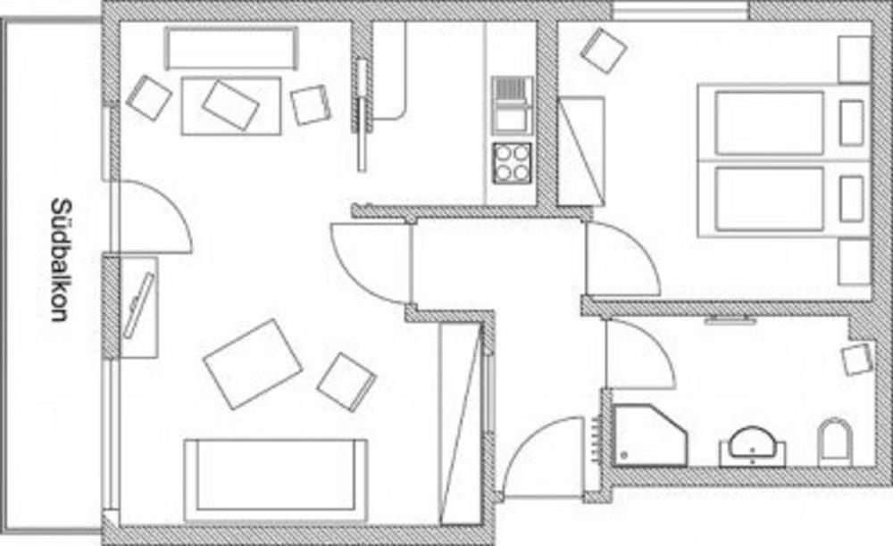 Haus Sonnenruh Apartment Бад Хинделанг Екстериор снимка